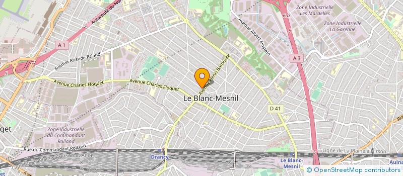 localisation de l'entreprise ACTION DEPANNAGE à LE BLANC-MESNIL