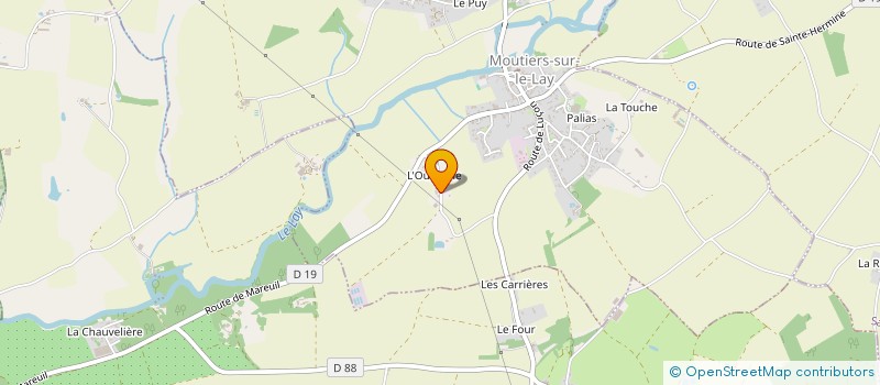 localisation de l'entreprise ACTION DEPANNAGE INSTALLATION  MOUTIERS-SUR-LE-LAY