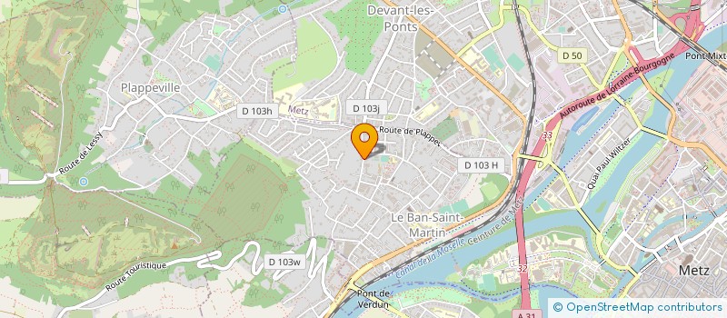 localisation de l'entreprise ACTION DEPANNAGE SERRURERIE  LE BAN-SAINT-MARTIN