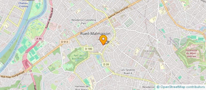 localisation de l'entreprise ACTION DES JEUNES POUR LES PERSONNES AGEES à RUEIL-MALMAISON