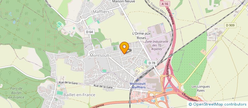 localisation de l'entreprise ACTION DEVELOPPEMENT ET ENFANCE  MONTSOULT