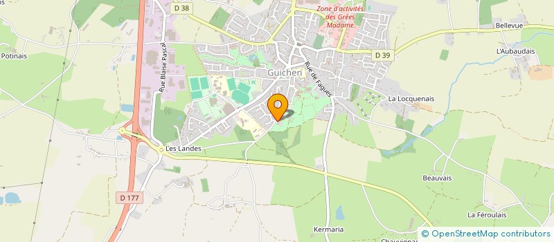 localisation de l'entreprise ACTION DOMICILE SERVICE  GUICHEN