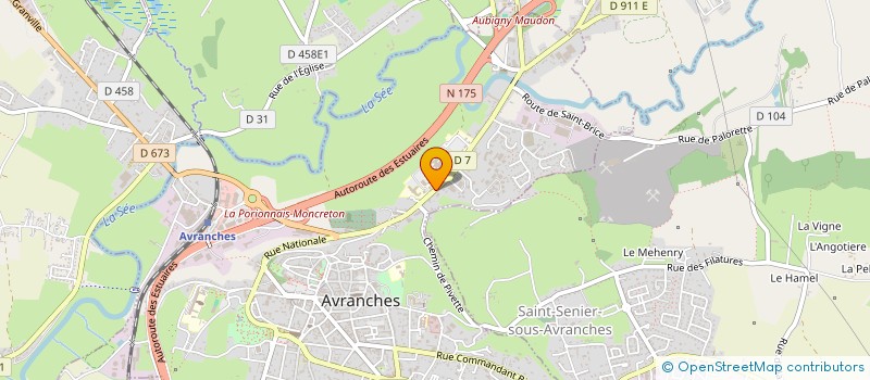 localisation de l'entreprise ACTION DOUCEUR VIGILANCE AU DOMICILE  AVRANCHES