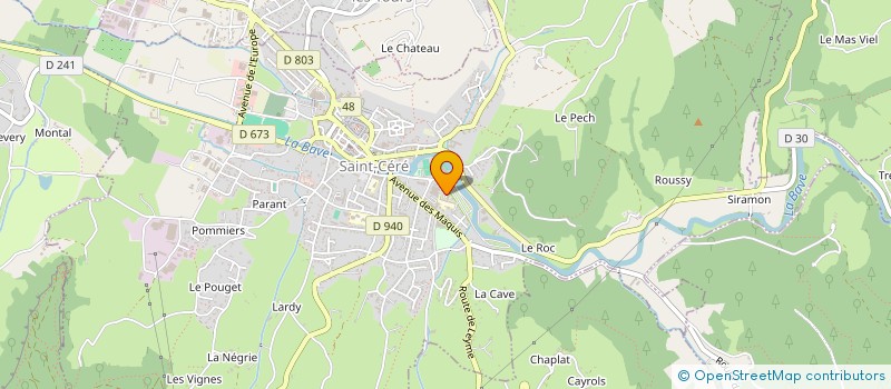 localisation de l'entreprise ACTION DURABLE AMENAG GESTION ENVIRON à SAINT-CERE