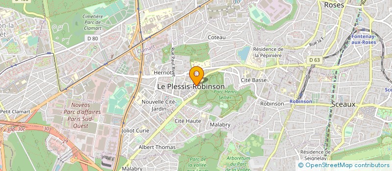 localisation de l'entreprise ACTION ECO DIAG  LE PLESSIS-ROBINSON