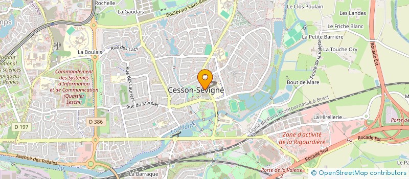 localisation de l'entreprise ACTION EMPLOI CESSON à CESSON-SEVIGNE