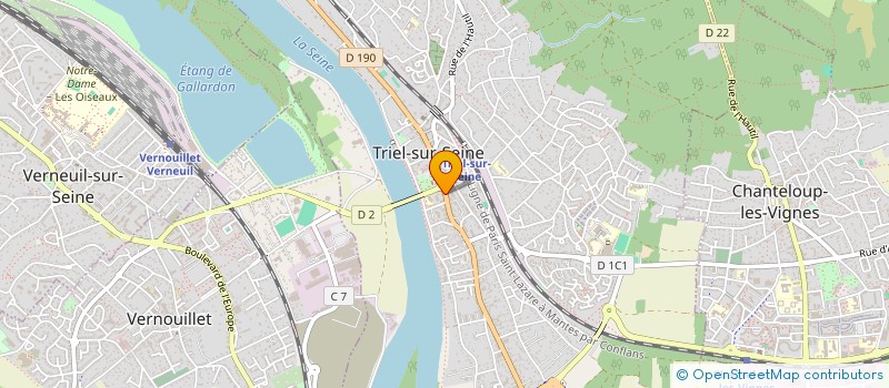 localisation de l'entreprise ACTION EMPLOI CITOYENNETE FRANCE (AECF)  TRIEL-SUR-SEINE