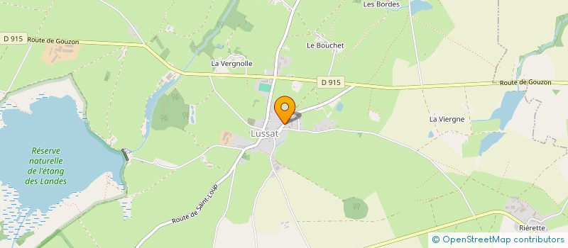 localisation de l'entreprise ACTION EN COMMUNICATION D'ENTREPRISES à LUSSAT