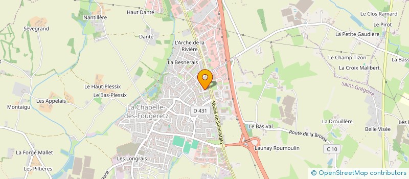 localisation de l'entreprise ACTION ENERGIE à LA CHAPELLE-DES-FOUGERETZ