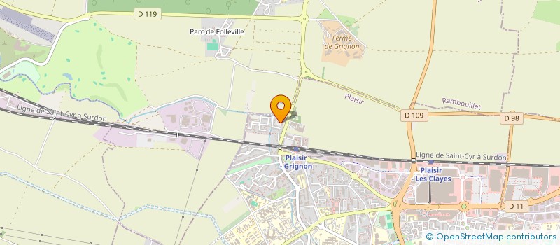 localisation de l'entreprise ACTION ENERGIES  PLAISIR