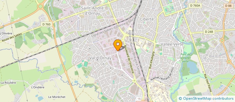 localisation de l'entreprise ACTION ENTRAIDE ET SOCIALE 85 à LA ROCHE-SUR-YON