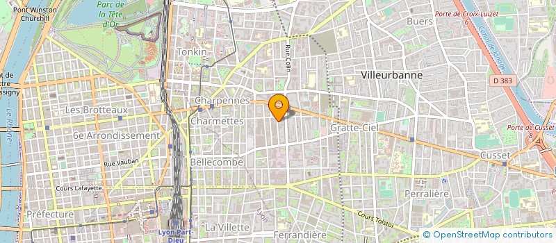 localisation de l'entreprise ACTION ESCRIME  VILLEURBANNE