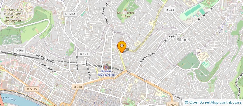 localisation de l'entreprise ACTION ESPOIR JEUNES à ROUEN