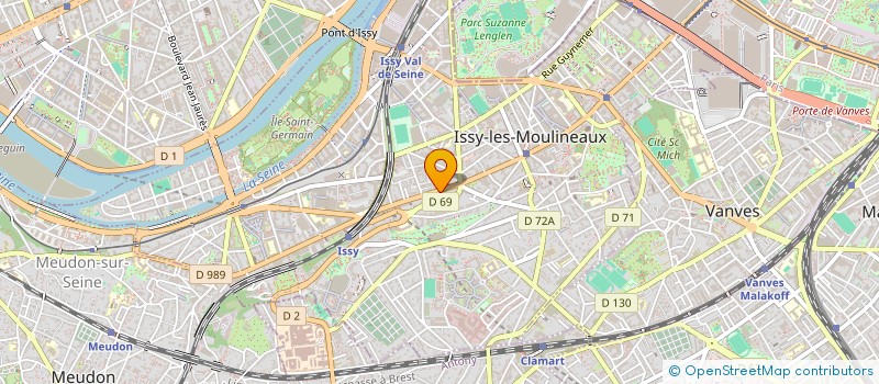localisation de l'entreprise ACTION ET CONSEIL SOCIAL AUX ENTREPRISES à ISSY-LES-MOULINEAUX