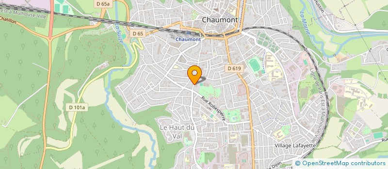 localisation de l'entreprise ACTION ET RECHERCHE POUR L'INSERTION DES HANDICAPES EN HAUTE-MARNE à CHAUMONT