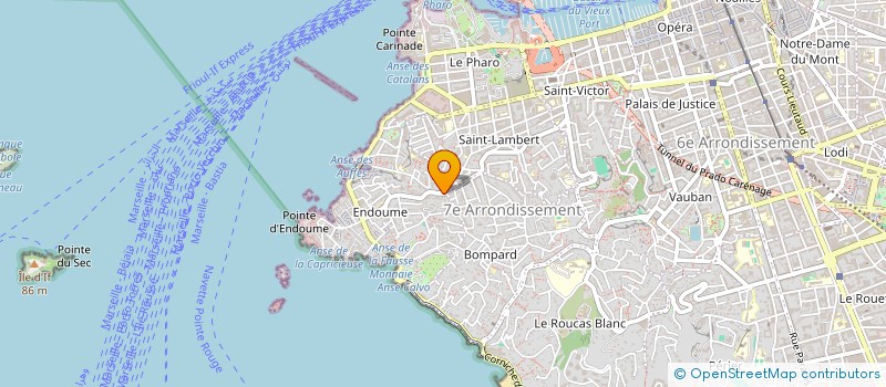 localisation de l'entreprise ACTION ET SYNERGIE POUR LA COMMUNICATION  MARSEILLE