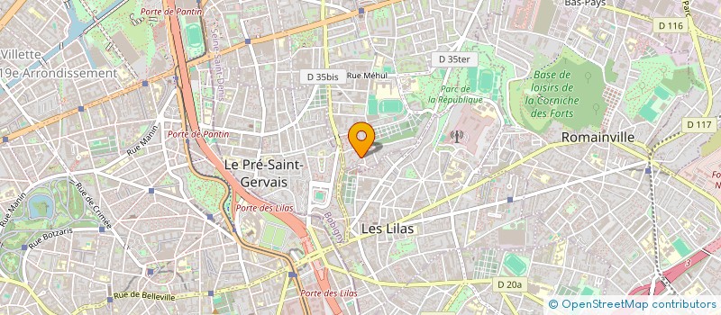localisation de l'entreprise ACTION EURO SERVICE à PANTIN