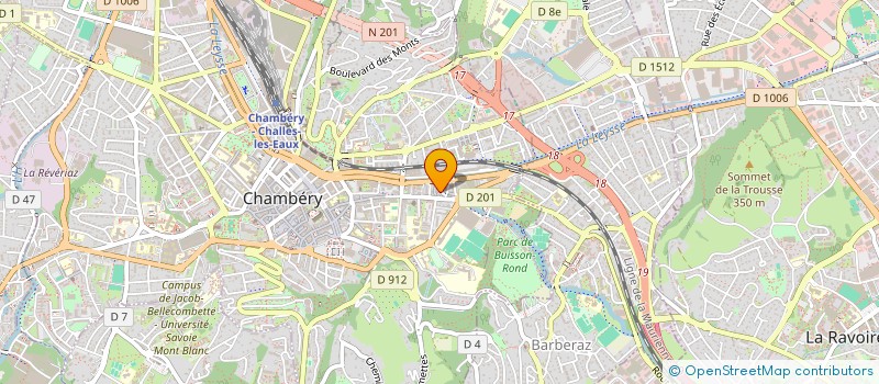 localisation de l'entreprise ACTION FAMILIALE PROTESTANTE DE SAVOIE  CHAMBERY