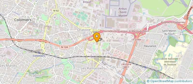 localisation de l'entreprise ACTION FINANCE  TOURNEFEUILLE