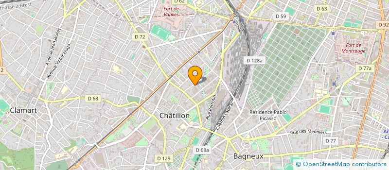 localisation de l'entreprise ACTION FINANCE ET IMMOBILIER à CHATILLON