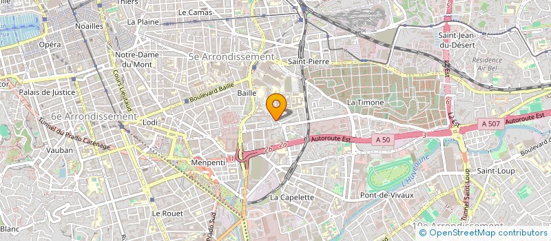 localisation de l'entreprise ACTION FINANCE GESTION  MARSEILLE 10