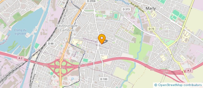 localisation de l'entreprise ACTION FORMATION DU HAINAUT à VALENCIENNES
