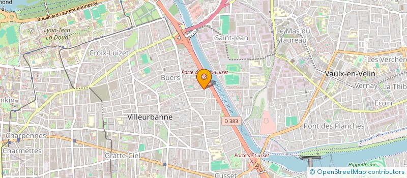 localisation de l'entreprise ACTION FRANCE HABITAT à VILLEURBANNE