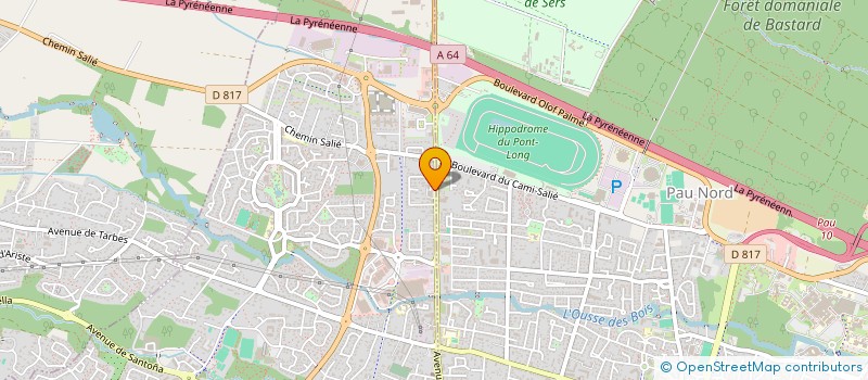 localisation de l'entreprise ACTION GARDIENNAGE ET SECURITE  LONS