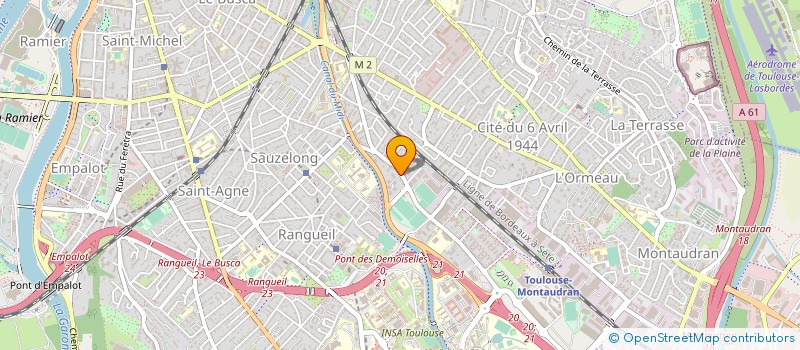 localisation de l'entreprise ACTION GEOMETRE à TOULOUSE