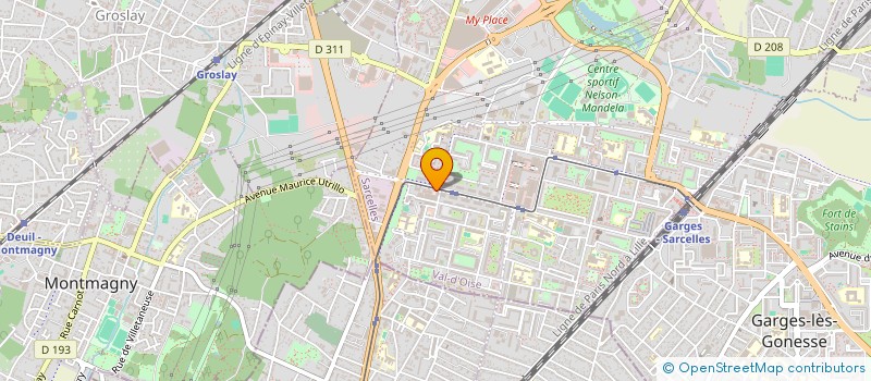 localisation de l'entreprise ACTION GESTION  SARCELLES