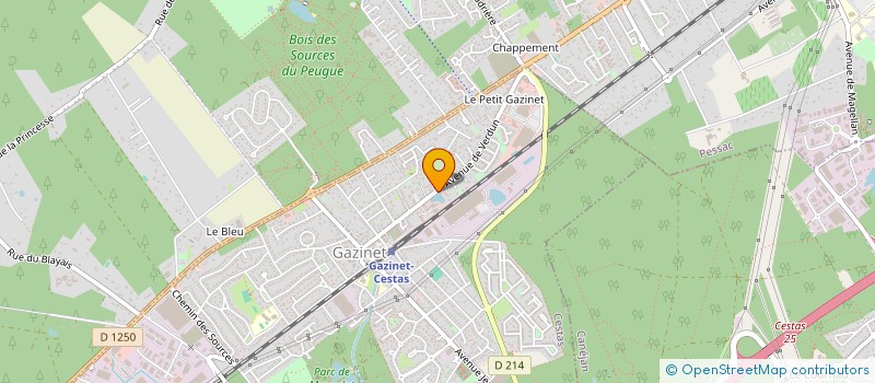 localisation de l'entreprise ACTION GLISSE CESTAS  CESTAS