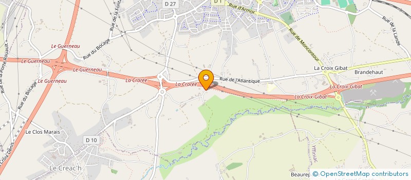 localisation de l'entreprise ACTION GLOBAL  TREGUEUX