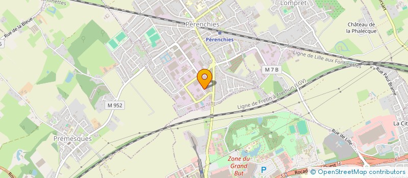 localisation de l'entreprise ACTION GRAPHIQUE  PERENCHIES