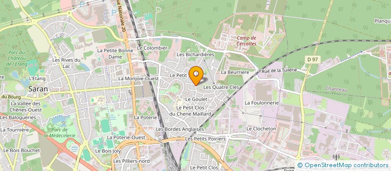 localisation de l'entreprise ACTION GRAPHIQUE à SARAN