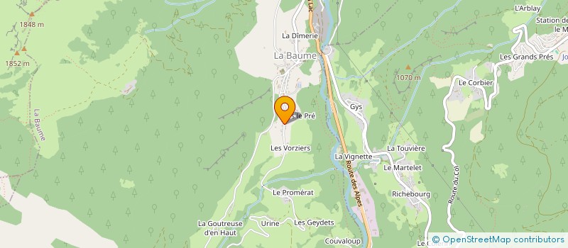 localisation de l'entreprise ACTION GROUPE à SAINT-JEAN-D'AULPS