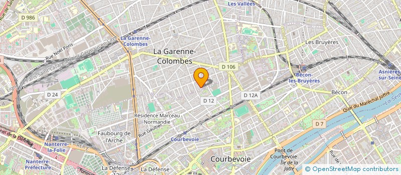 localisation de l'entreprise ACTION GROUPE CONSEIL à LA GARENNE COLOMBES
