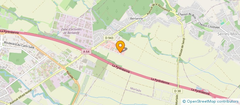 localisation de l'entreprise ACTION HABITAT 64  MORLAAS