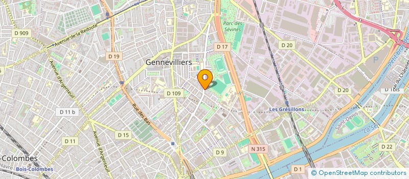 localisation de l'entreprise ACTION HUMANITAIRE AFRICAINE (AHA) à GENNEVILLIERS
