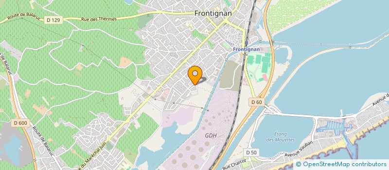 localisation de l'entreprise ACTION HUMANITAIRE ENFANTS D'AFRIQUE à FRONTIGNAN