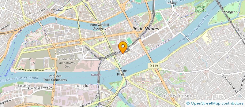 localisation de l'entreprise ACTION HUMANITAIRE ET SOLIDARITE (AHS) à NANTES