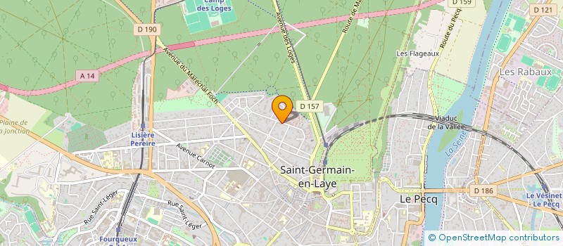 localisation de l'entreprise ACTION HUMANITAIRE KOVE GRANDE COMORE à SAINT-GERMAIN-EN-LAYE