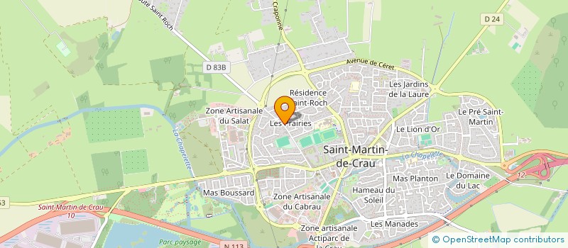 localisation de l'entreprise ACTION IMMO INTERNATIONALE à SAINT-MARTIN-DE-CRAU