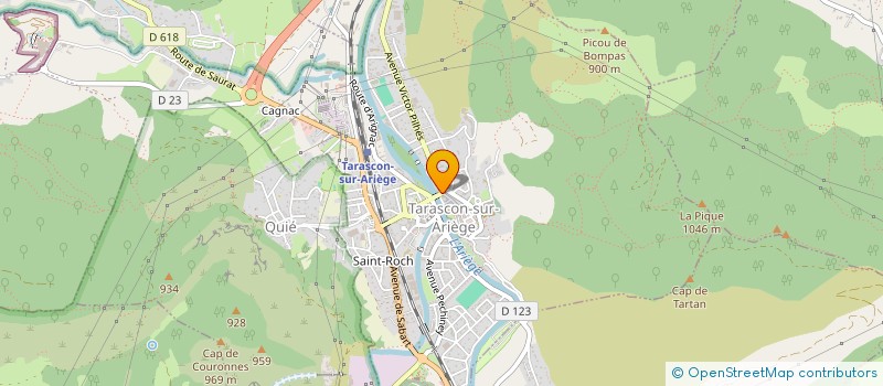 localisation de l'entreprise ACTION IMMOBILIER à TARASCON-SUR-ARIEGE