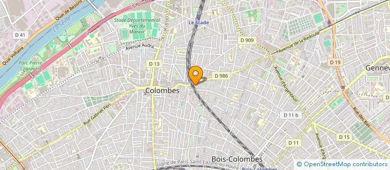 localisation de l'entreprise ACTION IMMOBILIER à COLOMBES