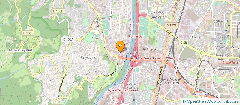 localisation de l'entreprise ACTION IMMOBILIER CONSULTING à SEYSSINS