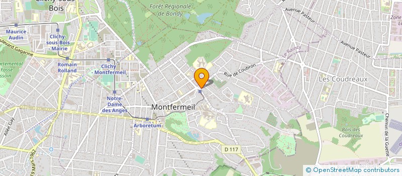 localisation de l'entreprise ACTION IMMOBILIERE  MONTFERMEIL