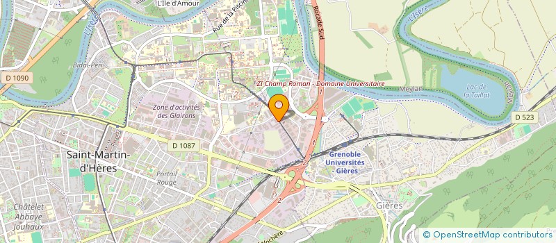 localisation de l'entreprise ACTION'INFO  SAINT-MARTIN-D'HERES