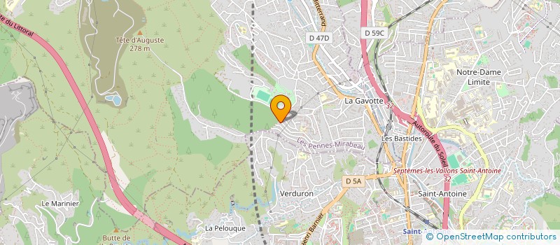 localisation de l'entreprise ACTION INFOR DEVELOP ASS TELEMATIQUE à LES PENNES-MIRABEAU
