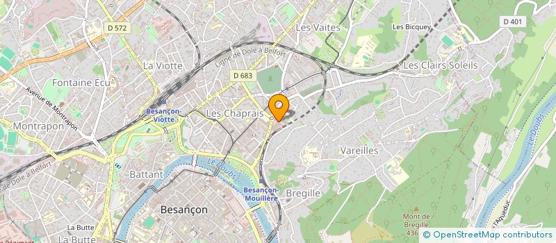 localisation de l'entreprise ACTION INFORMATION RECHERCHE à BESANCON