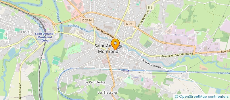 localisation de l'entreprise ACTION INFORMATIQUE SARL  SAINT-AMAND-MONTROND